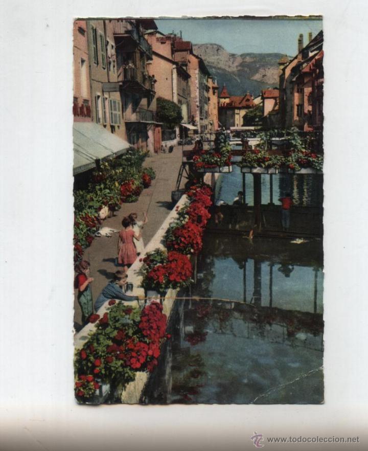 Postais: Annecy.- Franqueado y fechado en 1960.