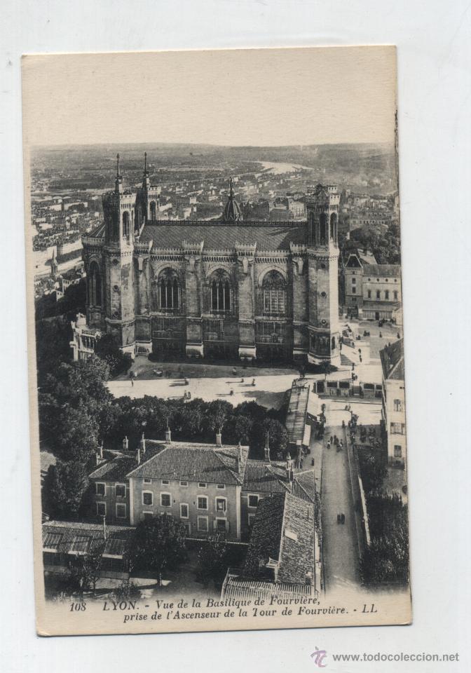 Postales: Lyon.- vue de la Basilique de Fourvier. - Foto 1