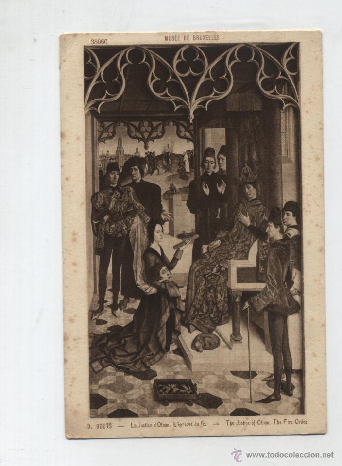 Postales: D. Bouts.- La Justice d&acute;Othon. Mus&eacute;e de Bruxelles. - Foto 1