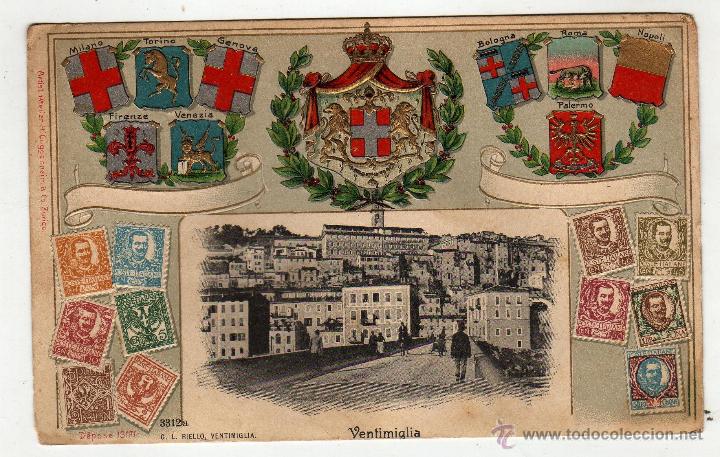 Postales: VENTIMIGLIA 1909 CON SELLO - Foto 1
