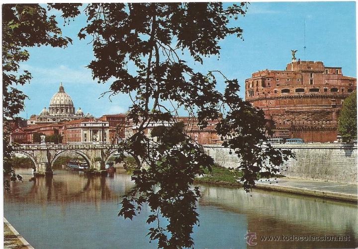 Postales: [POSTAL] Roma. Ponte e castel S. Angelo [SIN CIRCULAR] - Foto 1