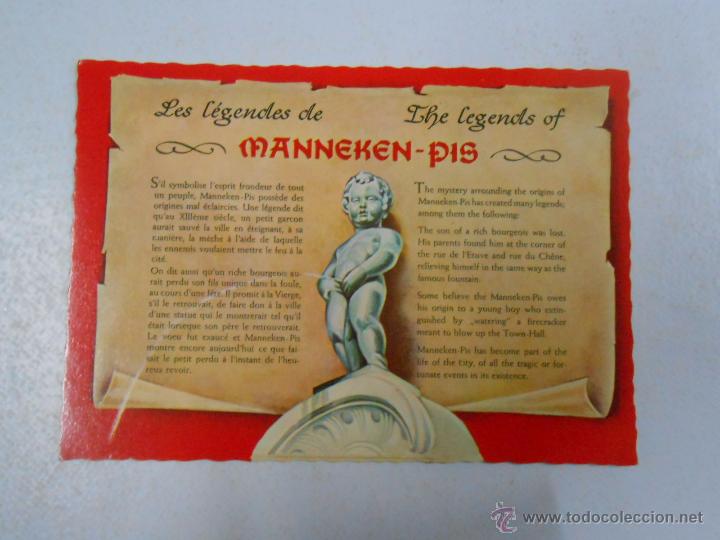 Cartes Postales: postal the legends of manneken pis. las leyendas. TDKP3