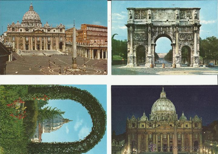Postales: CUATRO POSTALES ANTIGUAS DE ROMA - Foto 1