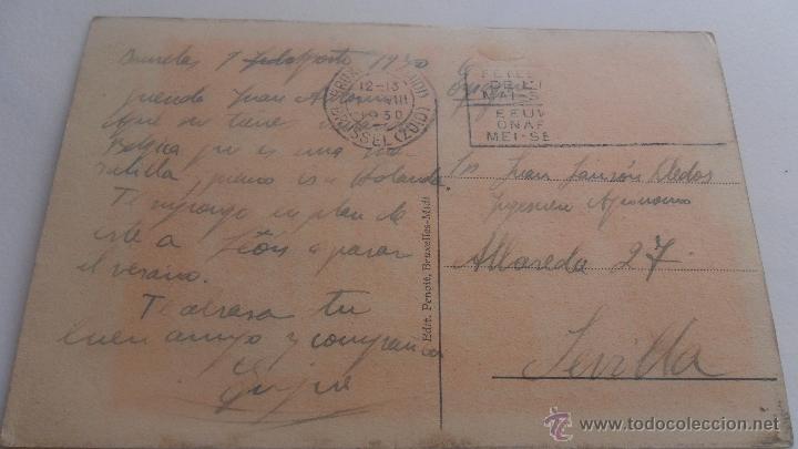 Postales: postal de bruselas n&ordm; 34 escrita - Foto 3
