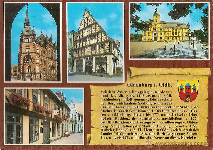 Postcards: OLDENBURG, BAJA SAJONIA (ALEMANIA), DIVERSOS ASPECTOS - SCH&Ouml;NING - CIRCULADA