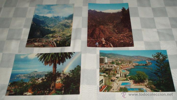 Postkarten: cuatro postales de Madeira -Portugal-