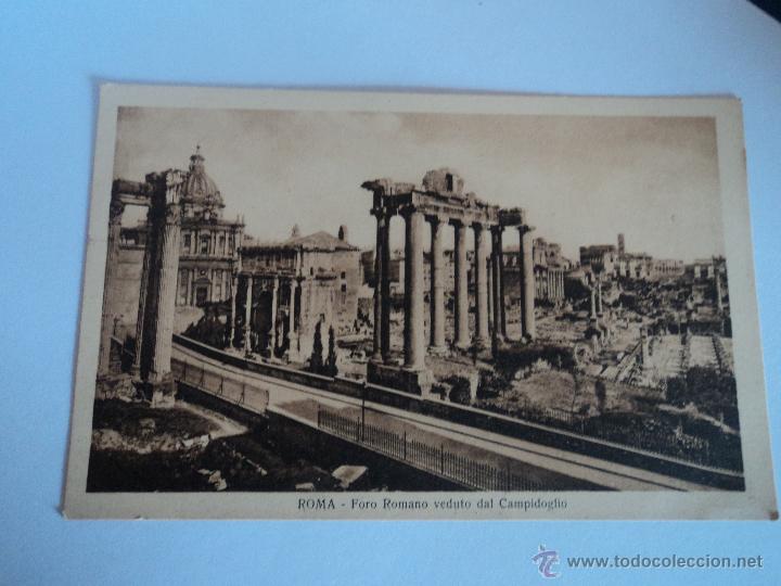 Postales: ANTIGUA POSTAL DE ROMA FORO ROMANO - Foto 1