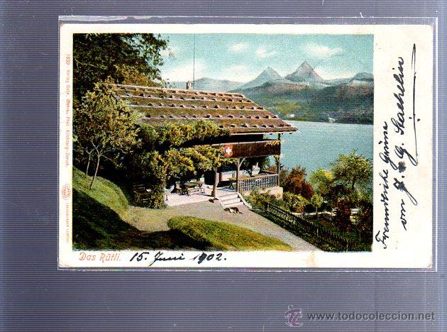 Postkarten: TARJETA POSTAL. DAS R&Uuml;TLI, SUIZA. 1839. VERLAG GEBR.