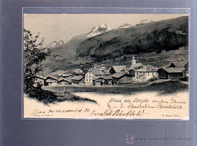 Postkarten: TARJETA POSTAL. GRUSS AUS BRIGELS. SUIZA. M.MAGGI