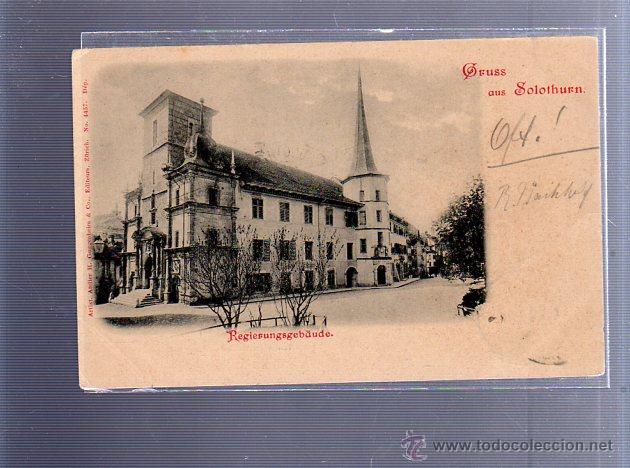 Postkarten: TARJETA POSTAL. GRUSS AUS BRIGELS. SUIZA. REGIERUNGSGEB&Auml;UDE. N&ordm; 4457.