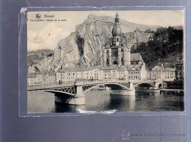 Postkarten: TARJETA POSTAL. DINANT. BELGICA. LA CITADELLE, L'EGLISE ET LE PONT.N&ordm; 140. ED.NELS