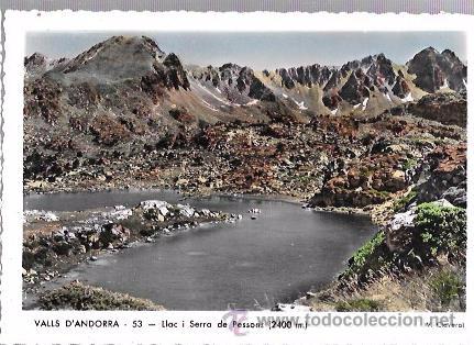 Postkarten: TARJETA POSTAL ANDORRA. VALLS D&acute;ANDORRA. LLAC I SERRA DE PESSONS (2400 M)