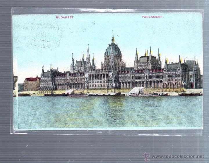 Postkarten: TARJETA POSTAL DE BUDAPEST, HUNGRIA - PARLAMENTO. PUBLICIDAD PASTILLAS PURGEN.
