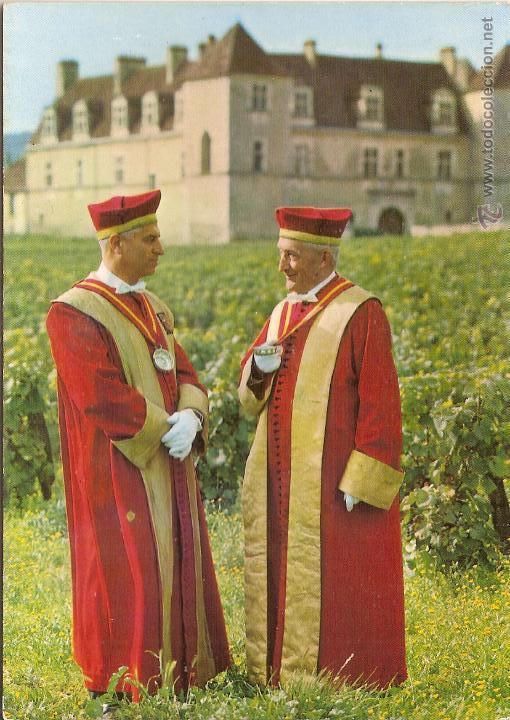Postales: BORGONYA, CONFRERIE DES CHEVALIERS DU TASTEVIN, Deux Membres du Grand Conseil - S/C