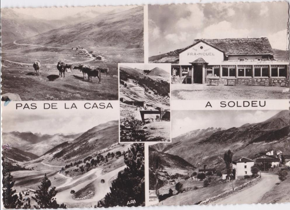 Postales: P- 4012. POSTAL DE PAS DE LA CASA A SOLDEU. - Foto 1