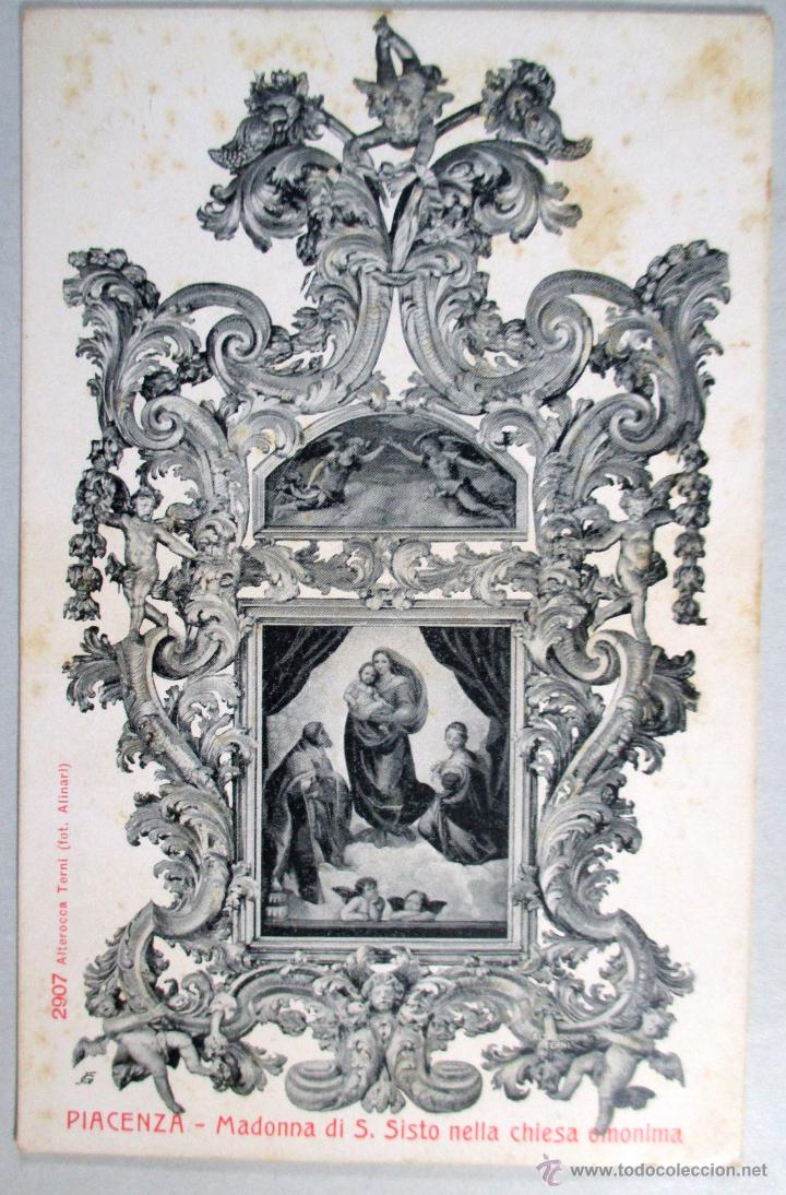 Postales: POSTAL ITALIA , PIACENZA , MADONNA DI S. SISTO NELLA CHIESA OMONIMA , ORIGINAL - P2318
