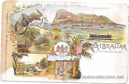 Postales: TARJETA POSTAL DE GIBRALTAR. GRUSS. - Foto 1