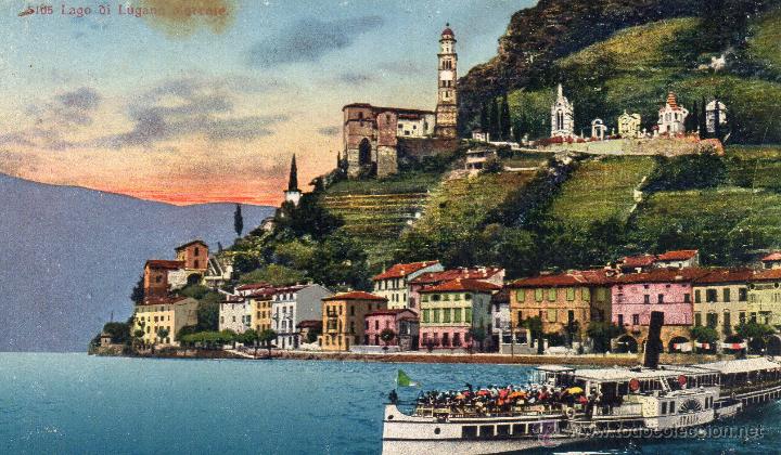 Suiza Lago Lugano Barco Buy Old Postcards From Europe At Todocoleccion