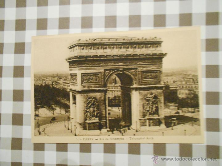 Postales: POSTAL ARCO DEL TRIUNFO, ARC DE TRIOMPHE, Numero 5 - Foto 1