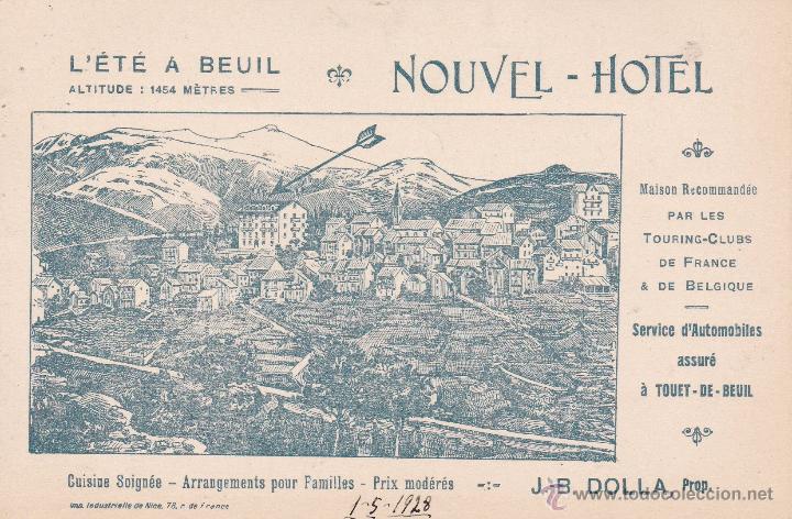 Postales: L'Ete a Beuil Nouvel Hotel 1928 Francia