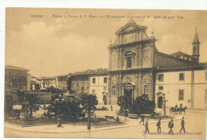 Cartoline: Firenze.- Piazza e Chiesa di S. Marco.