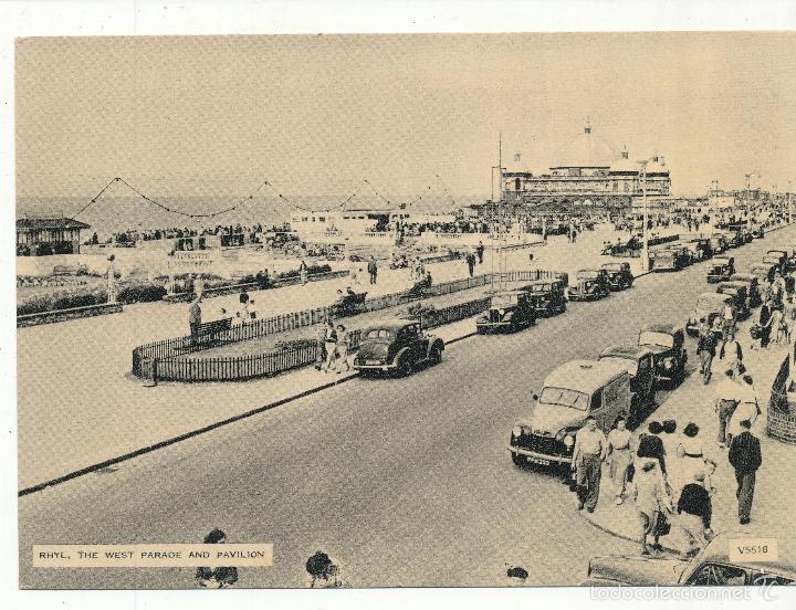 Postais: Rhyl.- The West Parade and Pavilion.