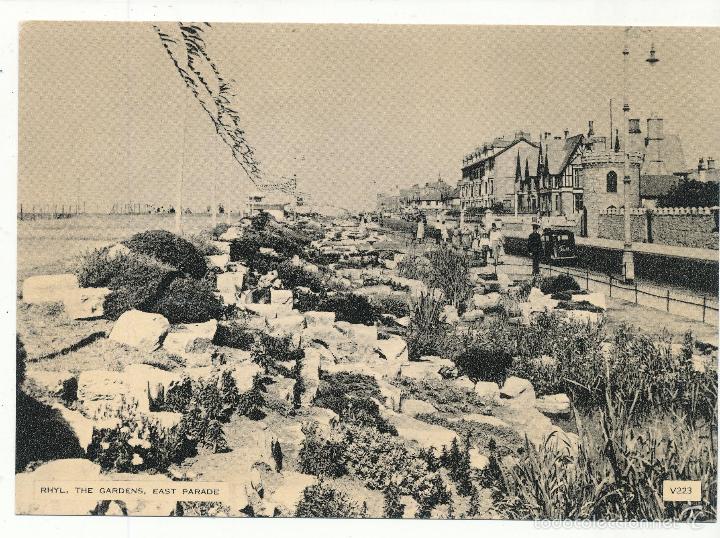 Postais: Rhyl.- The Gardens. East Parade.