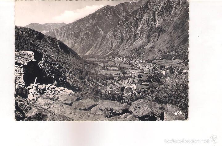 Postais: POSTAL DE VALLS D'ANDORRA -LES ESCALDES I ANDORRA LA VELLA ,VISTA PANORAMIC.