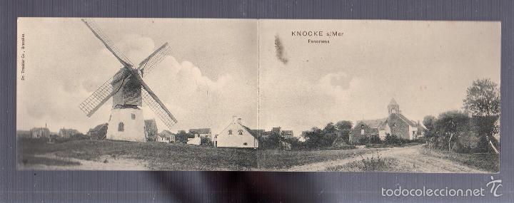 Postales: TARJETA POSTAL DOBLE DE KNOCKE S/MER. PANORAMA. BELGICA