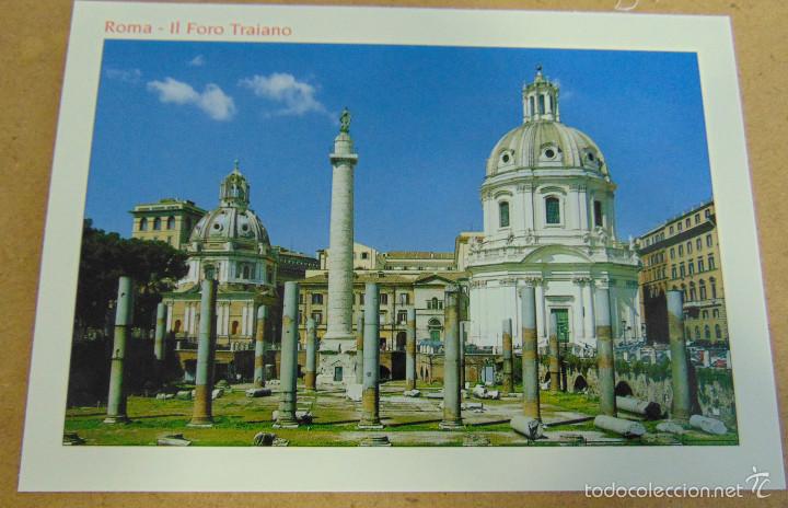 Postales: Postal Italia - Il foro traiano - Foro de Trajano - a&ntilde;o 107 a 112 ( Columna trajana en el centro) -