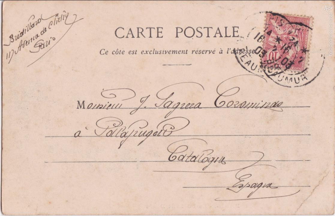 Postales: P- 5565. POSTAL PARIS, LA POSTE SA. DENIS. 1903. - Foto 2