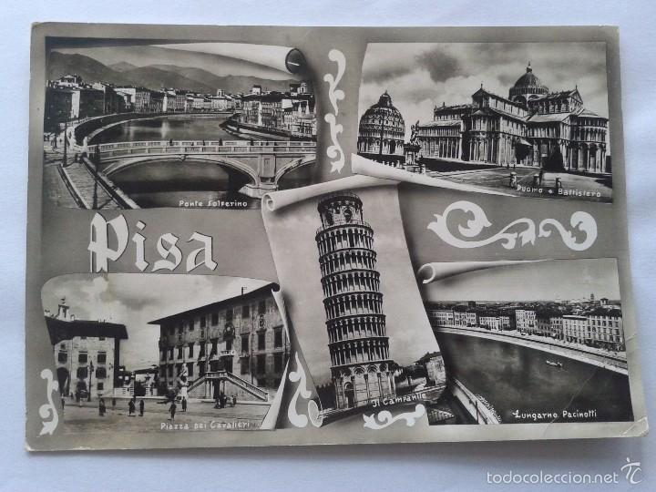 Cartoline: POSTAL -- PISA - VARIOS -- ITALIA -- CIRCULADA A&Ntilde;O 1962