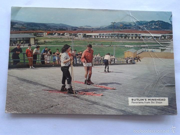 Cartes Postales: POSTAL -- BUTLIN,S MINEHEAD - PANORAMA FROM SKI SLOPE -- CIRCULADA A&Ntilde;O 1971 --