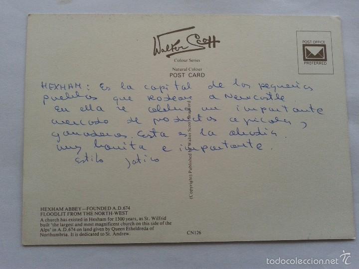 Postales: POSTAL -- HEXHAM ABBEY -- USADA -- - Foto 2