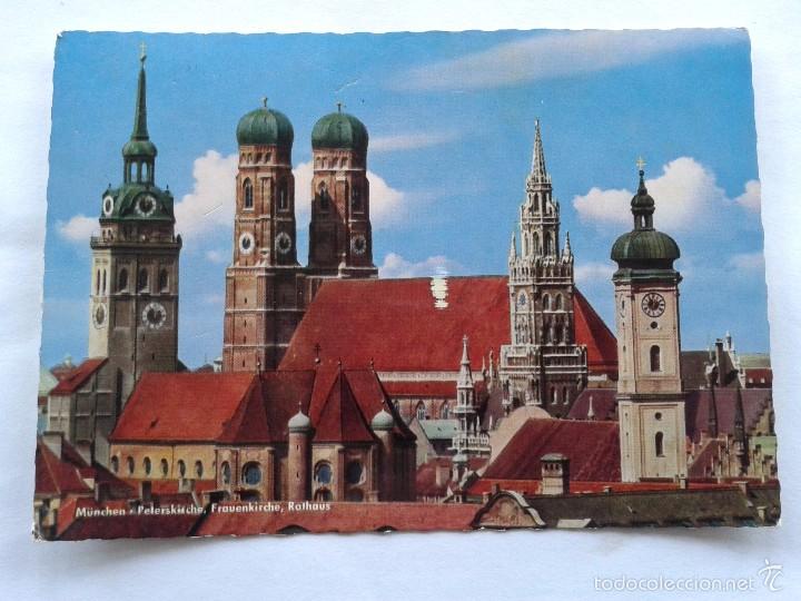 Postais: POSTAL -- MUNCHEN - BLICK AUF FRAUENKIRCHE -- CIRCULADA --