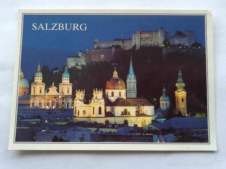 Postais: POSTAL -- SALZBURG - KIRCHEN UND FESTUNG HOHENSALZBURG -- SIN USO --
