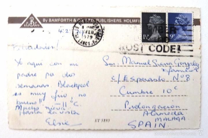 Postales: POSTAL DE BLACKPOOL. CIRCULADA 1979. INGLATERRA. - Foto 2