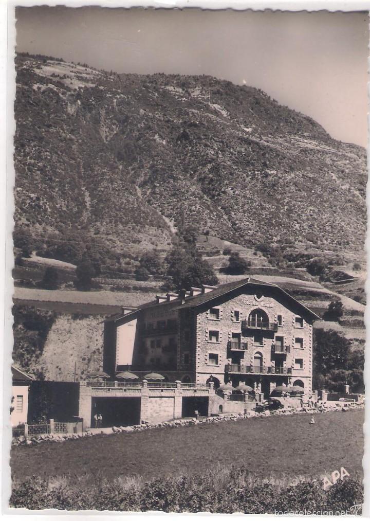 Cartoline: POSTAL DE ENCAMP- ANDORRE ROSALEDA -HOTEL ,VISTA GENERAL .