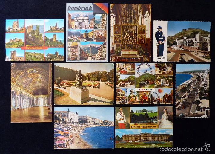 Postales: LOTE DE 10 POSTALES CIUDADES EUROPEAS. SIN CIRCULAR