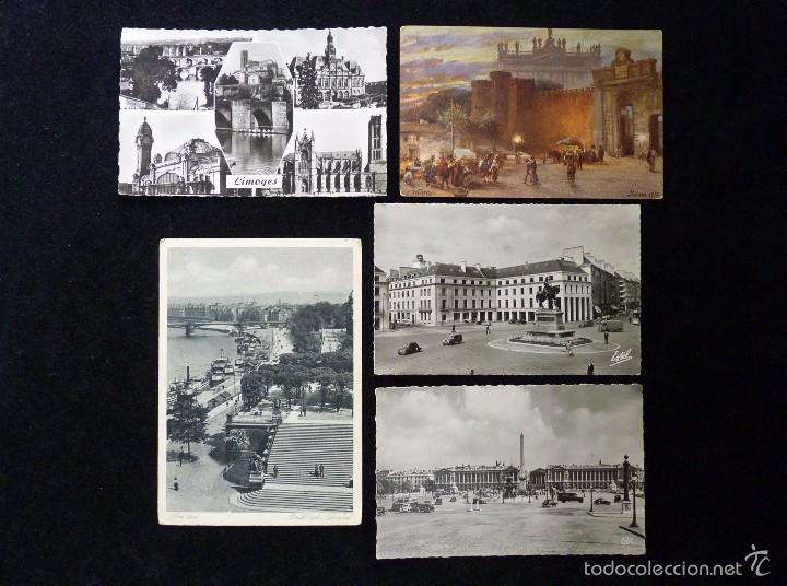 Postales: LOTE DE 5 ANTIGUAS POSTALES CIUDADES EUROPEAS. SIN CIRCULAR