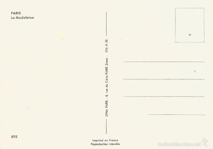 Postales: :::: LC412 - POSTAL - PARIS - LA MADELEINE - Foto 2