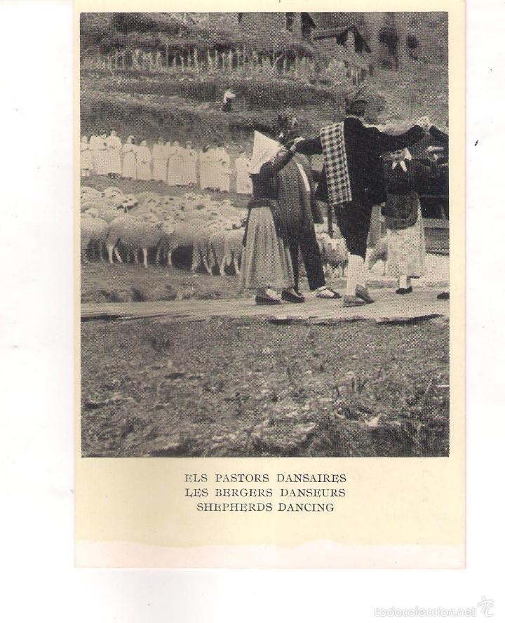 Postais: POSTAL DE PESSEBRE VIVENT A ENGORDANY , VALLS D'ANDORRA .