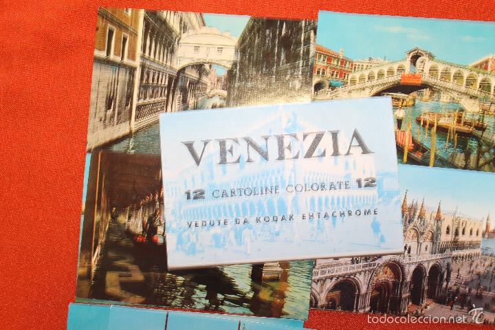 Postales: 12 POSTALES VENEZIA, EN COLOR A&Ntilde;OS 60. CARTOLINE COLORATE, VEDUTE DA KODAK