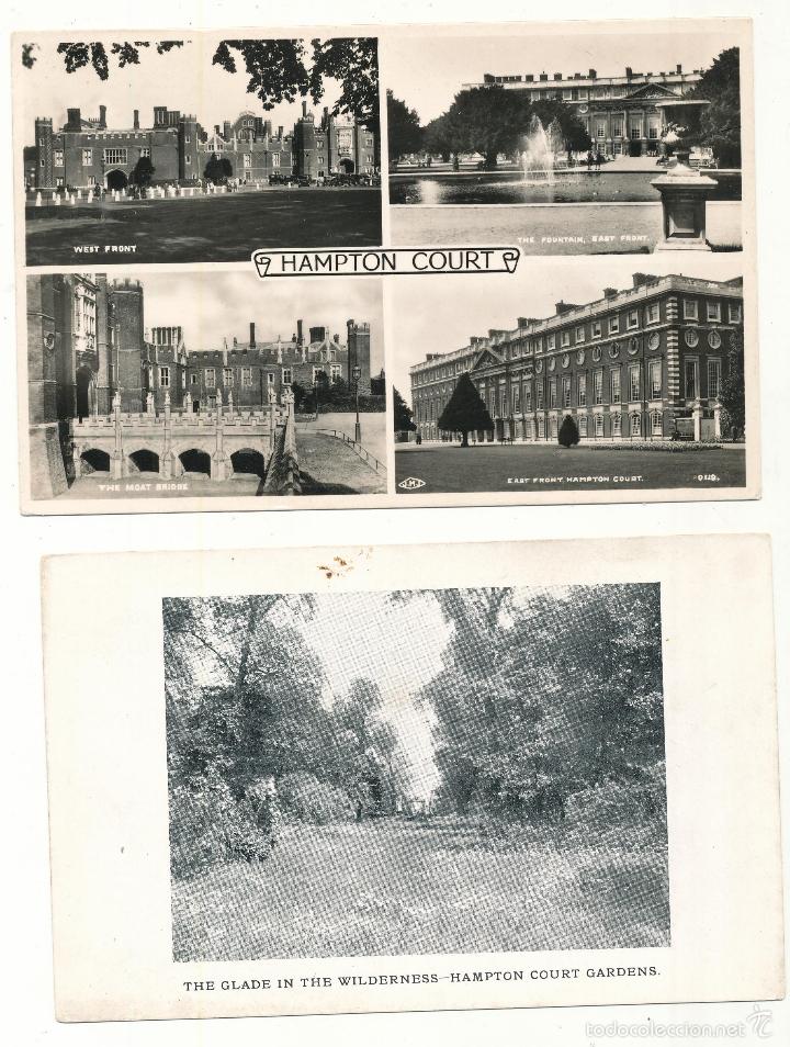Postcards: Hampton Court. 2 Foto-Postales.