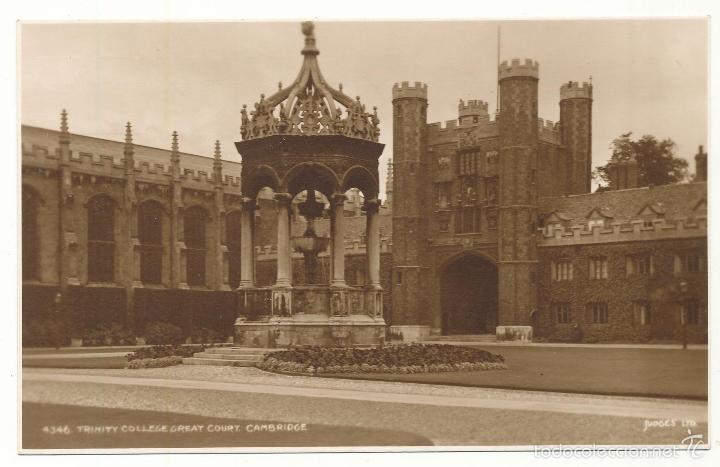 Postcards: Cambridge.- Trinity College.. Foto-Postal anterior a 1905.