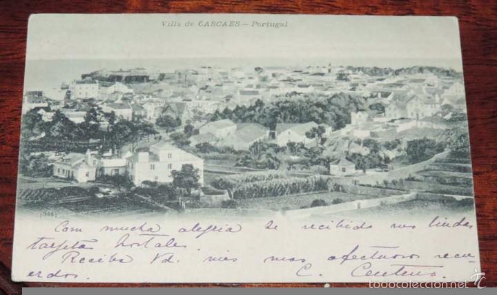 Cartes Postales: POSTAL DE VILLA DE CASCAES, PORTUGAL, CIRCULADA, SIN DIVIDIR.