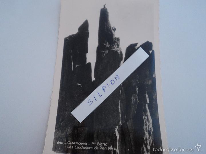 Postkarten: antigua postal de chamonix mont blan lles clochetons de plan