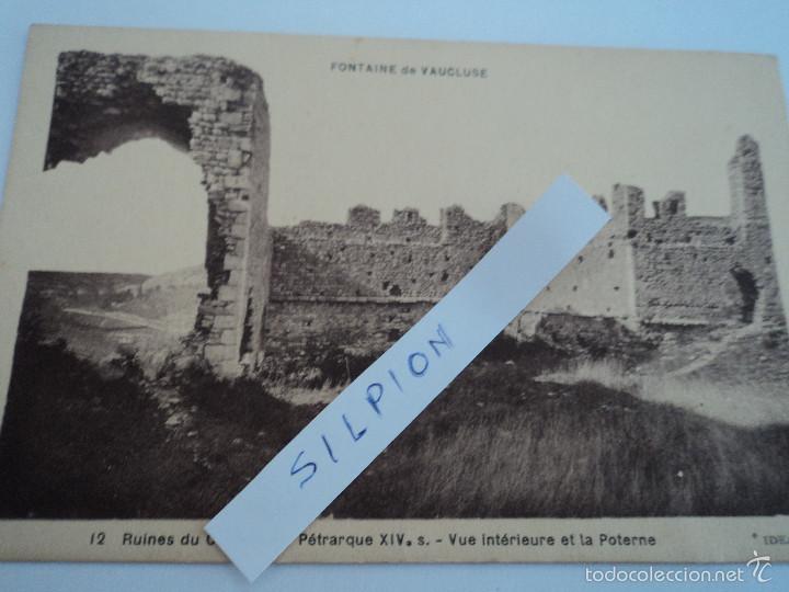 Postkarten: antigua postal de fontaine de vaucluse