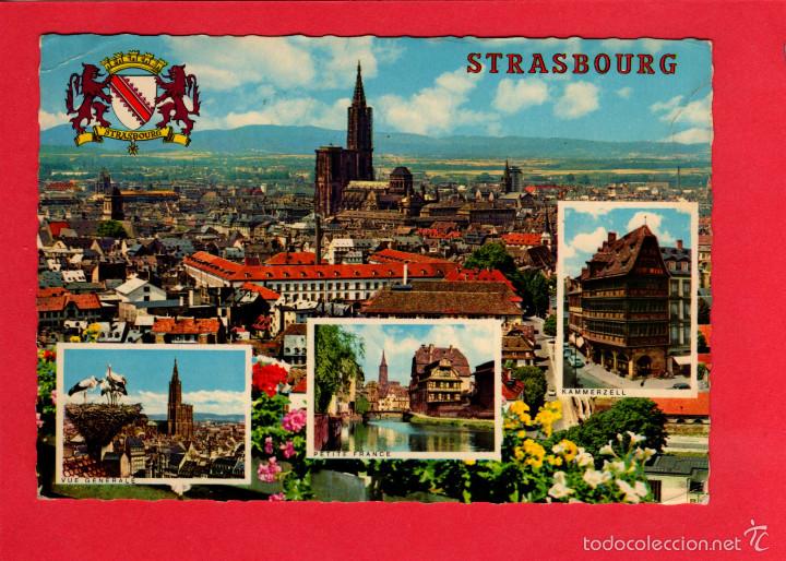 carte europe 1960 1960 francia france strasbourg carte dentelée   Buy Old Postcards 