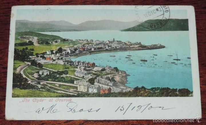 Postais: FOTO POSTAL THE CLYDE AT GOUROCK, CIRCULADA.